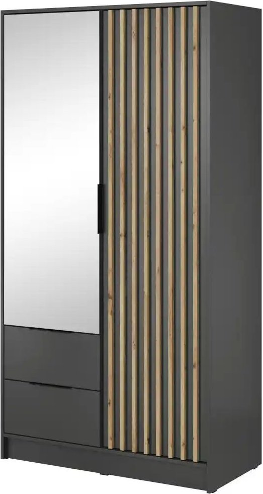 Drehtürenschrank Nelly ¦ schwarz ¦ Maße (cm): B: 105 H: 200 Schränke > Kleiderschränke > Drehtürenschränke - Höffner