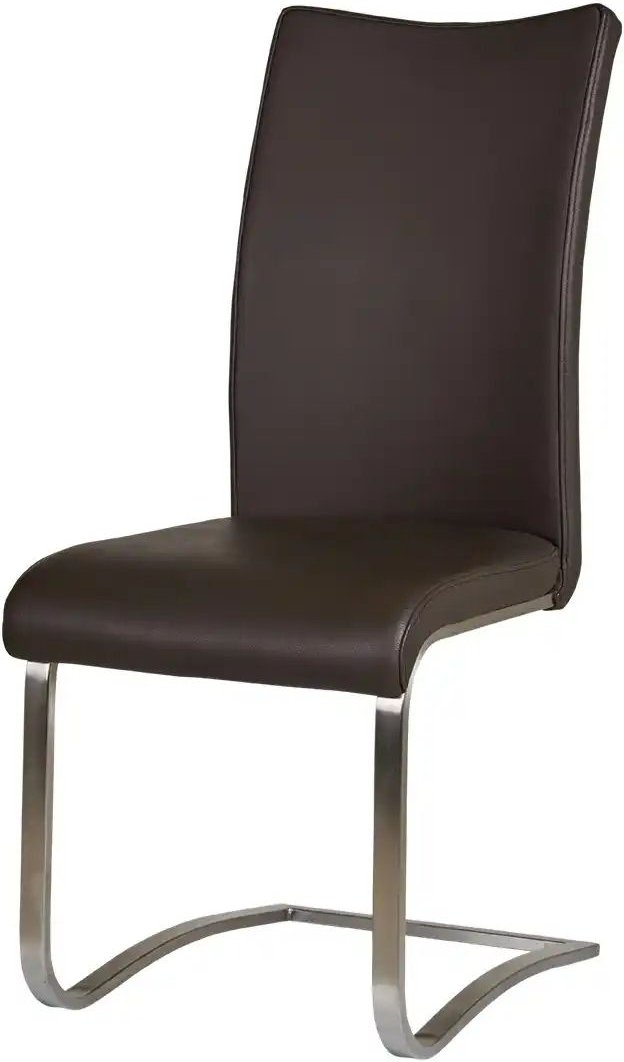 uno Freischwinger mit Edelstahlgestell Letitia ¦ braun ¦ Maße (cm): B: 43 H: 103 T: 52.0 Stühle > Schwingstühle - Höffne...