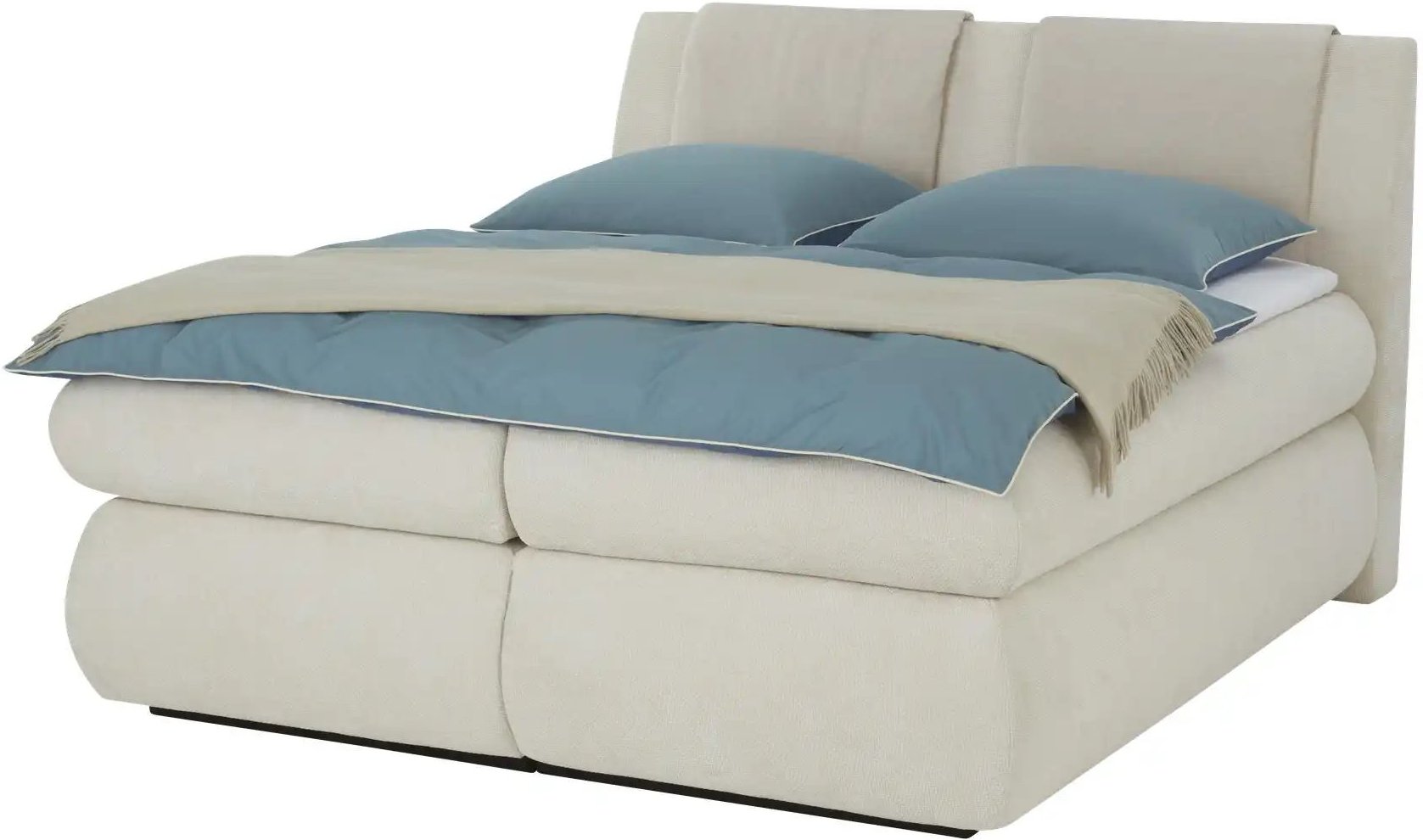 smart Boxspringbett mit Stauraum  Premium ¦ beige ¦ Maße (cm): B: 193 H: 126 Betten > Boxspringbetten - Höffner