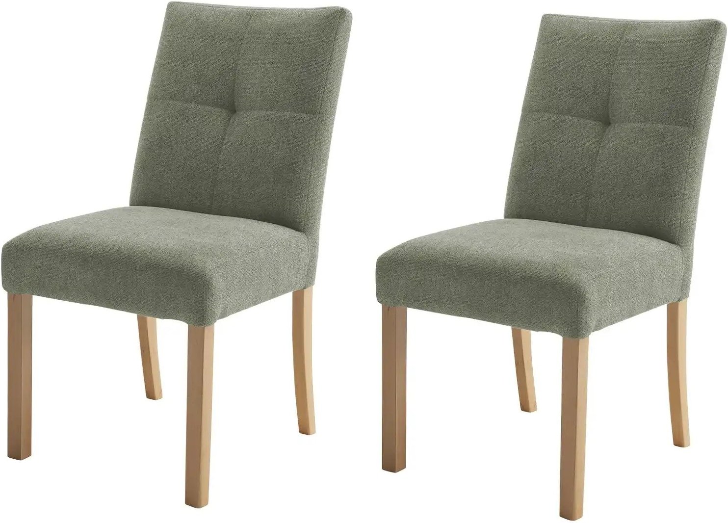 Woodford Esszimmerstuhl im 2er Set Tabby ¦ grün ¦ Maße (cm): B: 50 H: 91 T: 49.0 Stühle > Küchenstühle > Polster Küchens...