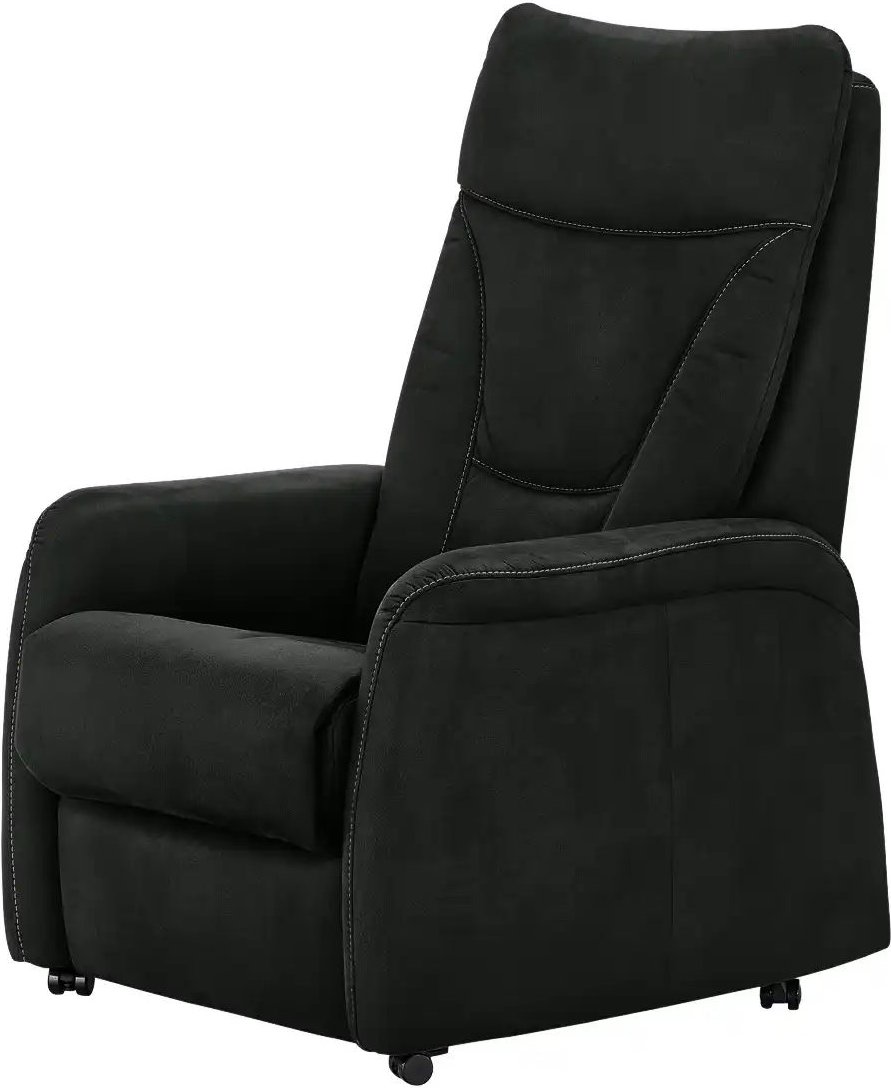 Hukla Fernsehsessel Mikrofaser Manuel ¦ schwarz ¦ Maße (cm): B: 78 H: 108 T: 90.0 Polstermöbel > Sessel > Fernsehsessel ...