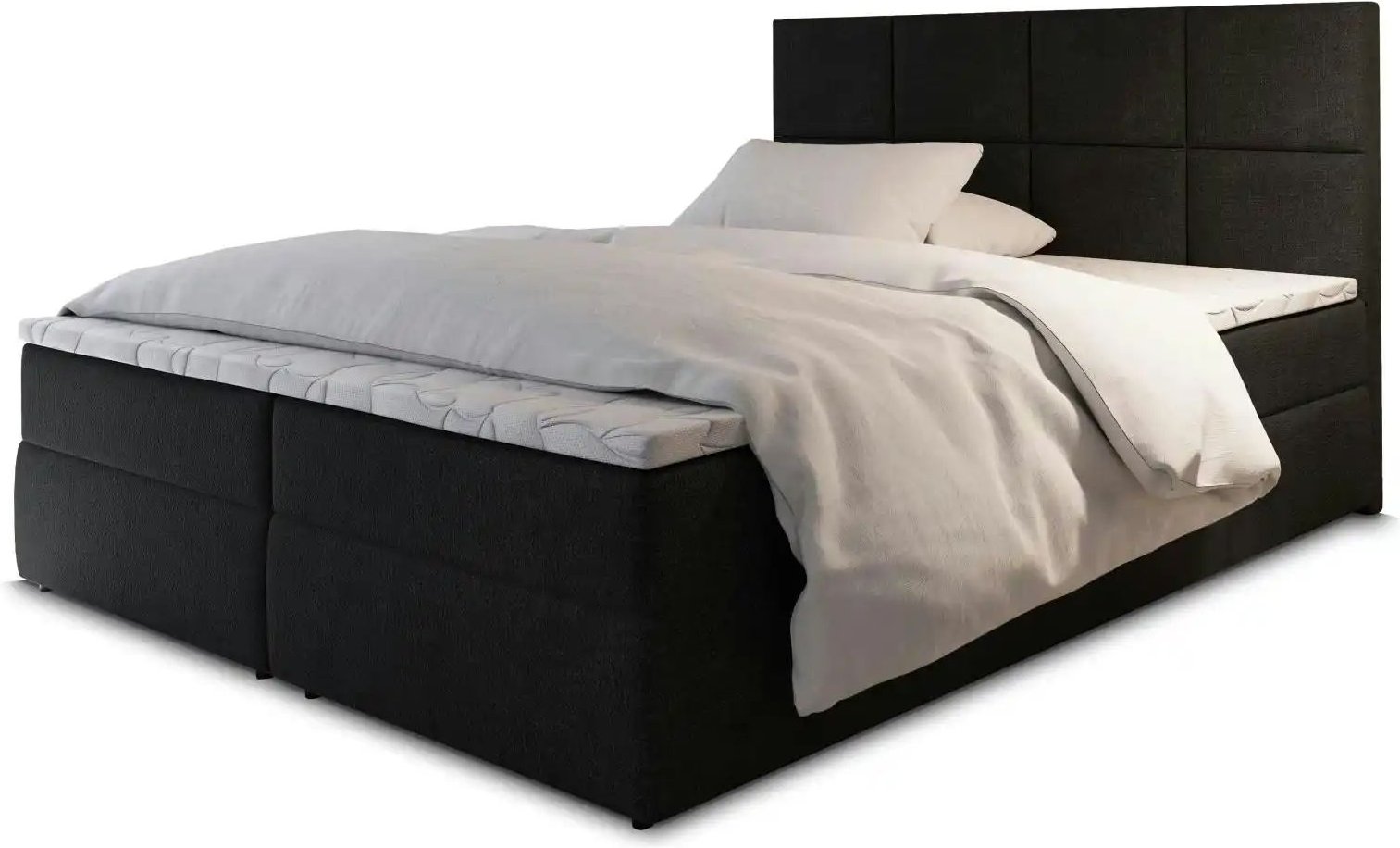 MASSENO Boxbett mit Bettkasten Lena ¦ schwarz ¦ Maße (cm): B: 180 H: 98 Betten > Polsterbetten - Höffner