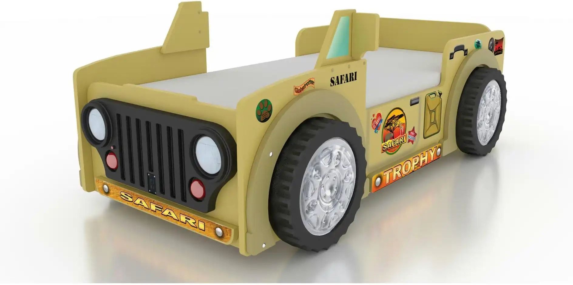 Autobett ¦ gelb ¦ Maße (cm): B: 116 H: 80 Betten > Bettgestelle - Höffner