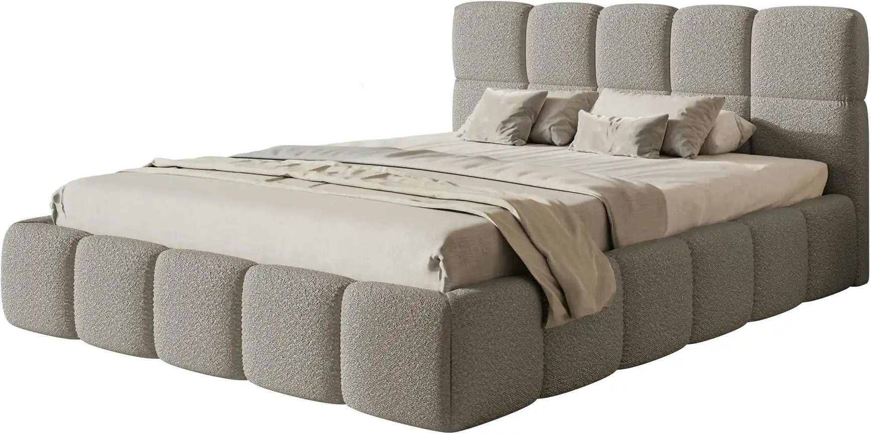 Selsey Polsterbett mit Lattenrost Cloudy ¦ grau ¦ Maße (cm): B: 180 H: 96 Betten > Polsterbetten - Höffner