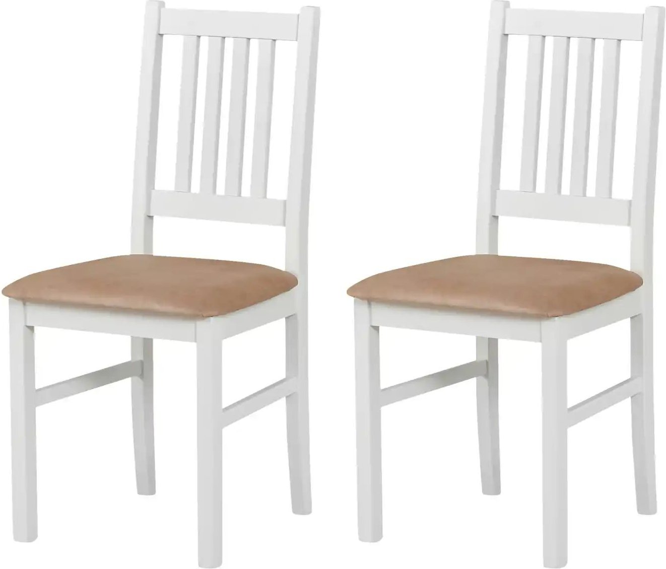 Esszimmerstuhl 2er-Set ¦ weiß ¦ Maße (cm): B: 43 H: 90 Stühle > Küchenstühle > Polster Küchenstühle - Höffner