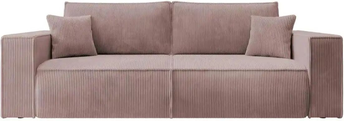 Selsey Einzelsofa mit Schlaffunktion Farese ¦ rosa/pink ¦ Maße (cm): B: 257 H: 85 Polstermöbel > Sofas > 3-Sitzer - Höff...