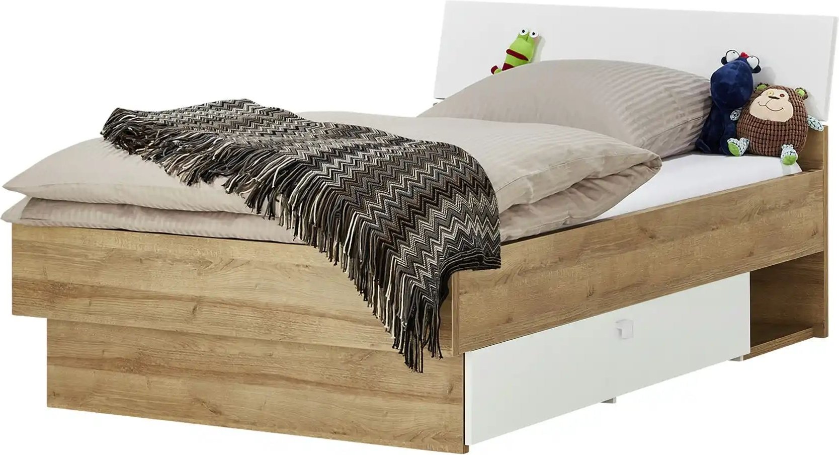 Bett Bente ¦ holzfarben ¦ Maße (cm): B: 127 H: 91 Betten > Bettgestelle - Höffner