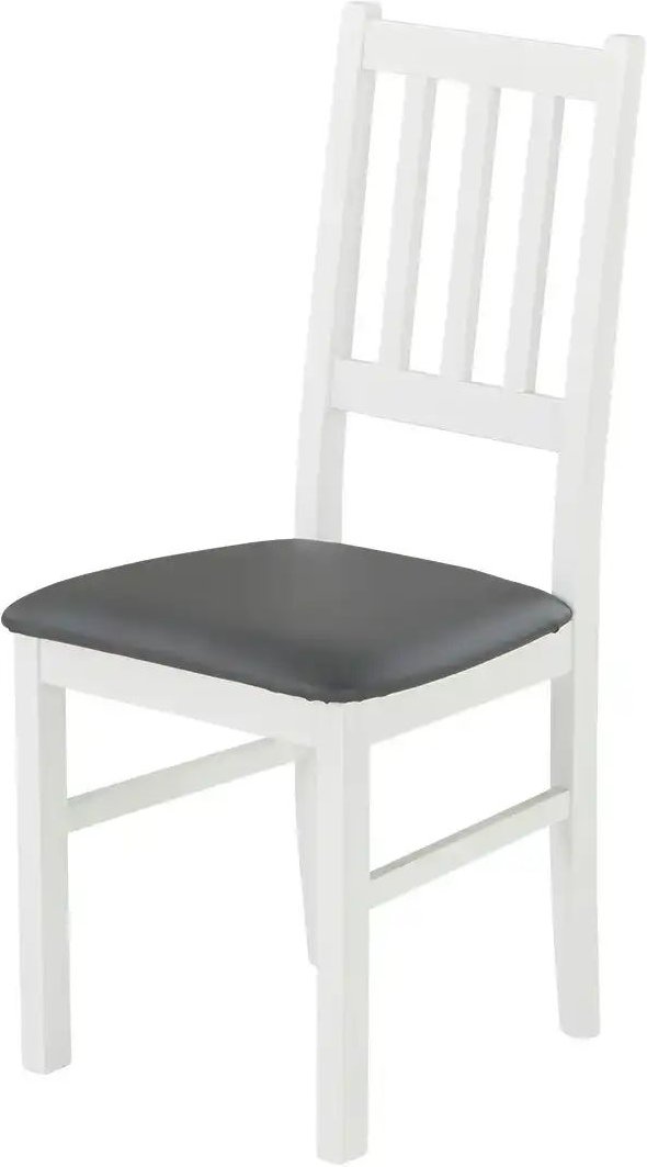 Stuhl aus Massivholz Morten ¦ weiß ¦ Maße (cm): B: 43 H: 94 T: 47.0 Stühle > Küchenstühle > Polster Küchenstühle - Höffn...