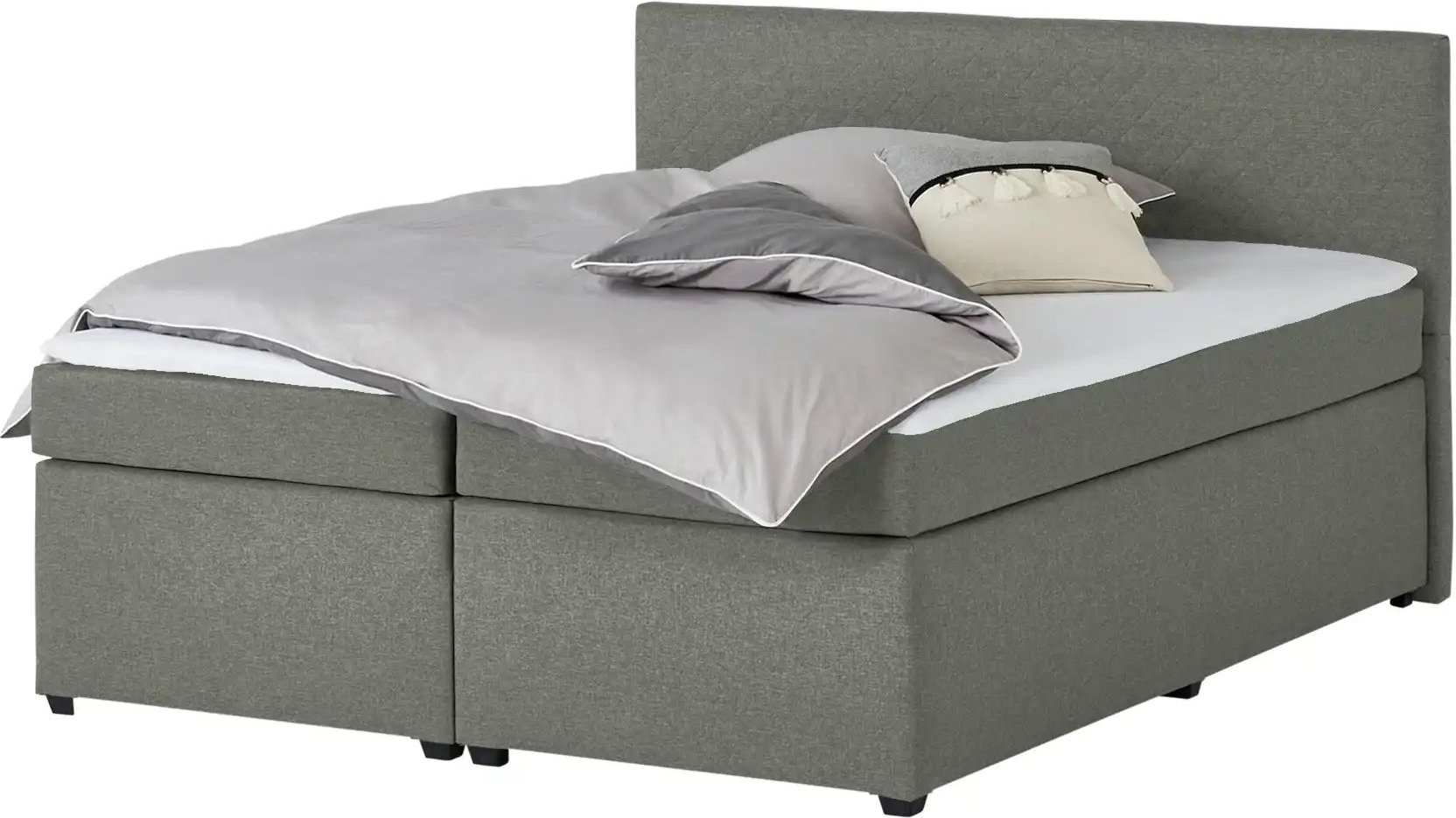 Boxspringbett Countess ¦ grau ¦ Maße (cm): B: 187 H: 104 Betten > Boxspringbetten - Höffner