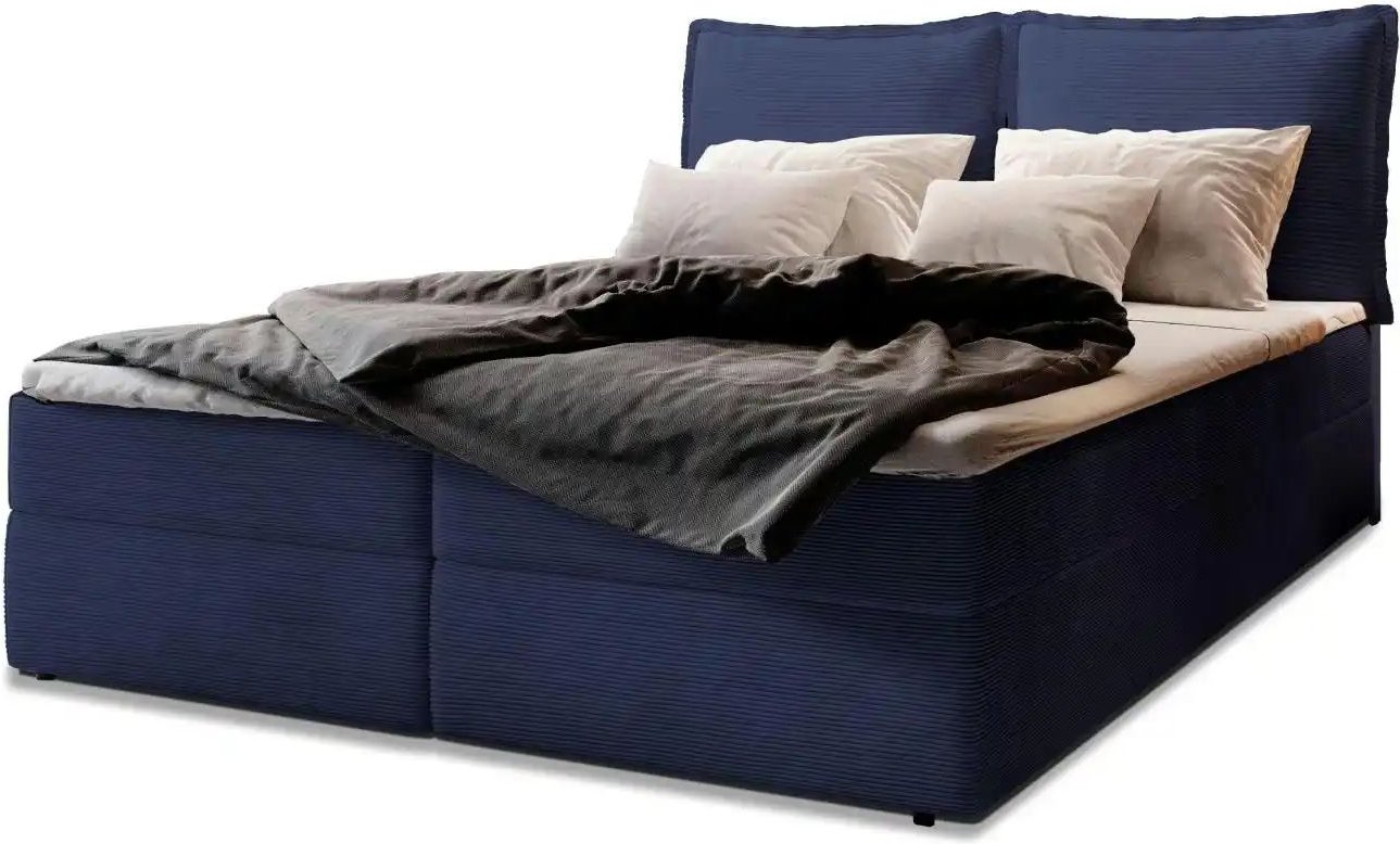 MASSENO Boxbett mit Bettkasten Lente ¦ blau ¦ Maße (cm): B: 160 H: 98 Betten > Polsterbetten - Höffner