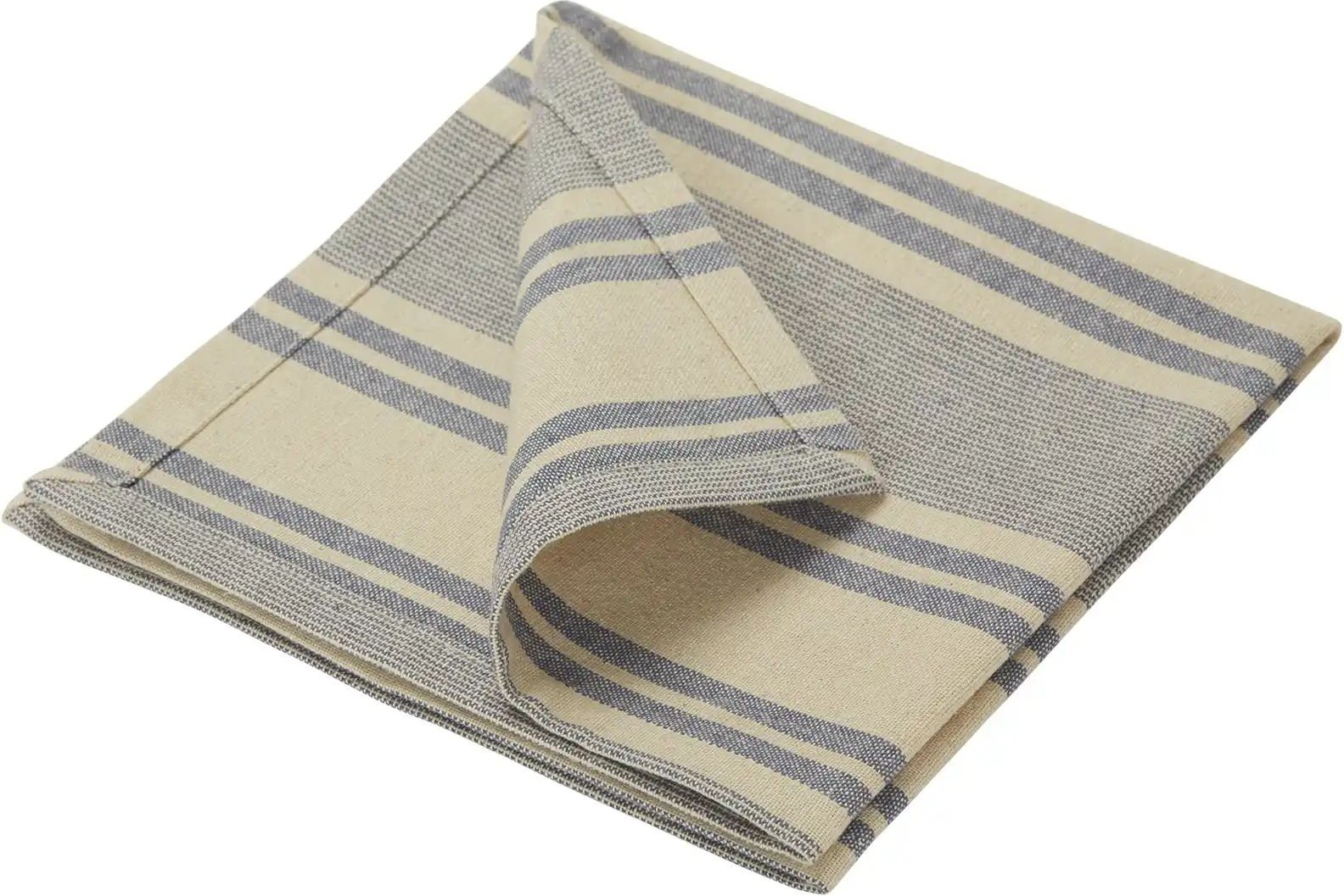HOME STORY Serviette 4er-Set ¦ blau ¦ 100% Baumwolle ¦ Maße (cm): B: 40 Tischwäsche & Küchentextilien > Servietten - ...