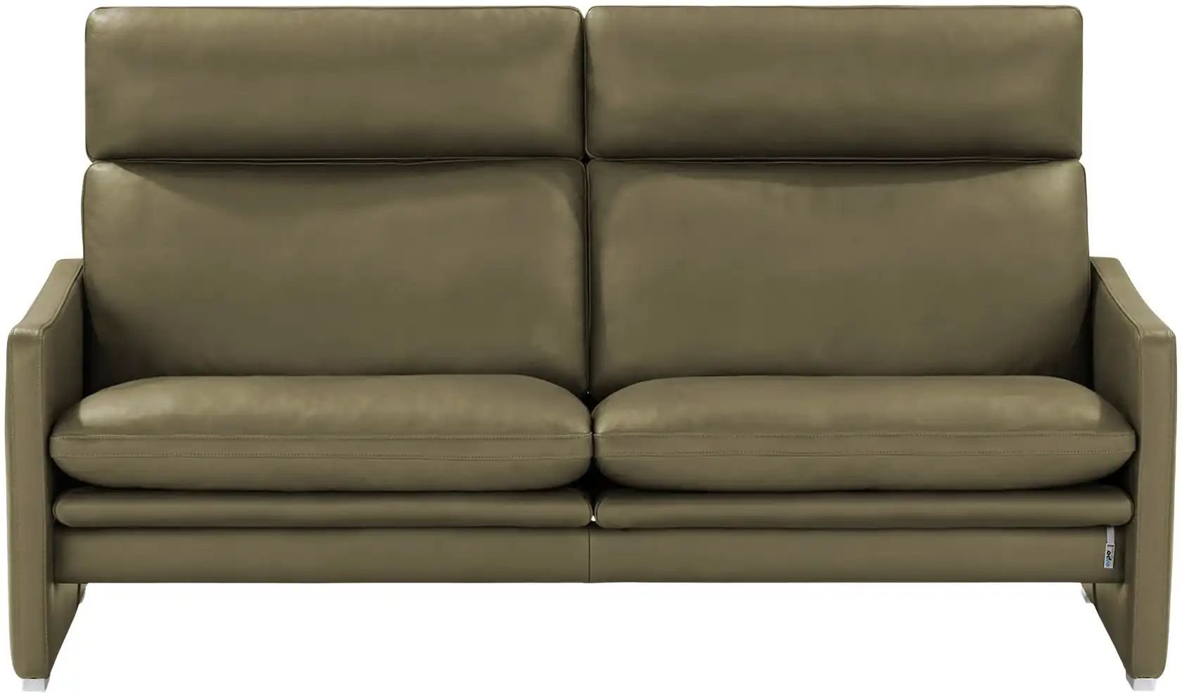 Thumbnail - erpo just relax Ledersofa JR 290 Trento ¦ grün ¦ Maße (cm): B: 174 H: 93 T: 86.0 Polstermöbel > Sofas > 2-Sitzer - Höff...