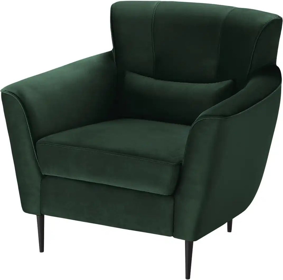 switch Samtsessel aus Samt Teddy ¦ grün ¦ Maße (cm): B: 87 H: 82 T: 83.0 Polstermöbel > Sessel > Polstersessel - Höffner
