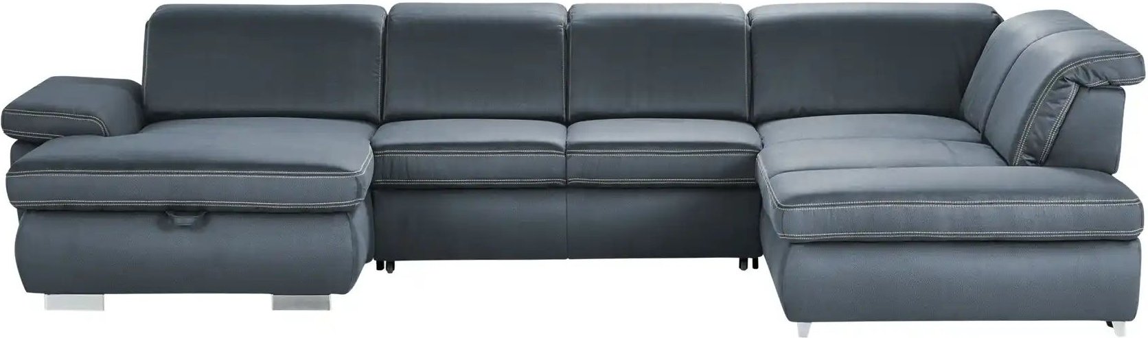 Lounge Collection Wohnlandschaft mit verschiedenen Funktionen Amanda ¦ blau ¦ Maße (cm): B: 379 H: 85 T: 260.0 Polstermö...