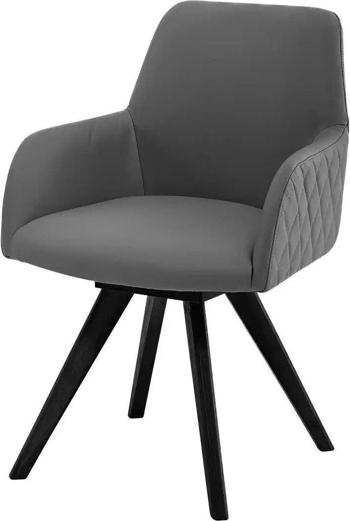 Dine + Mine Esszimmerstuhl Bristol 2 ¦ grau ¦ Maße (cm): B: 61 H: 88 T: 66.5 Stühle > Küchenstühle > Küchenstühle mit A...