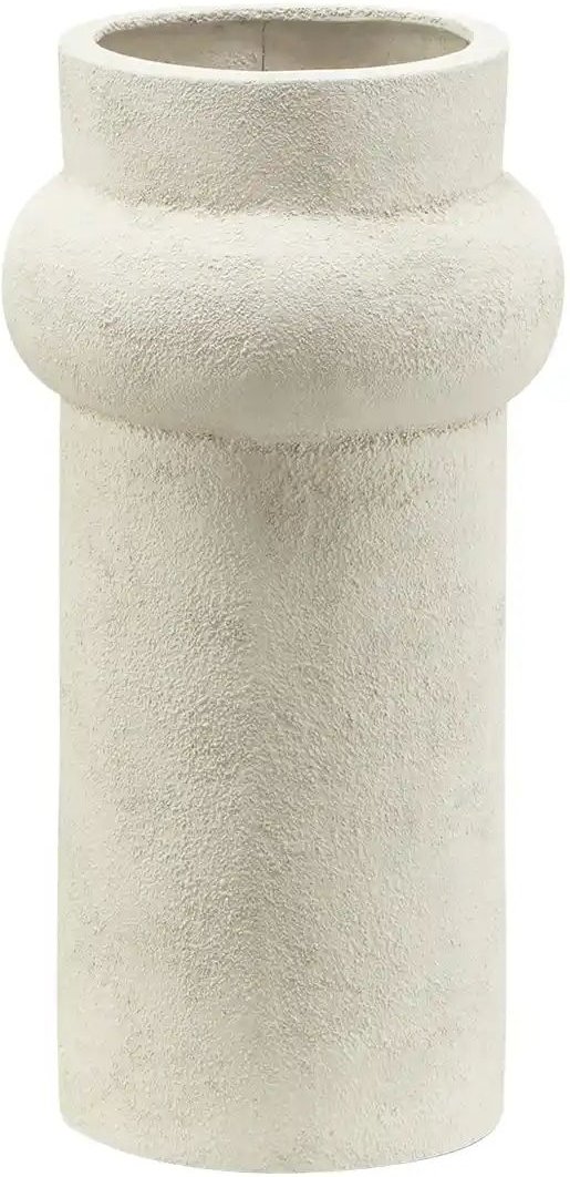 HOME STORY Vase ¦ weiß ¦ Aluminium ¦ Maße (cm): H: 33 Ø: 17 Accessoires > Vasen - Höffner