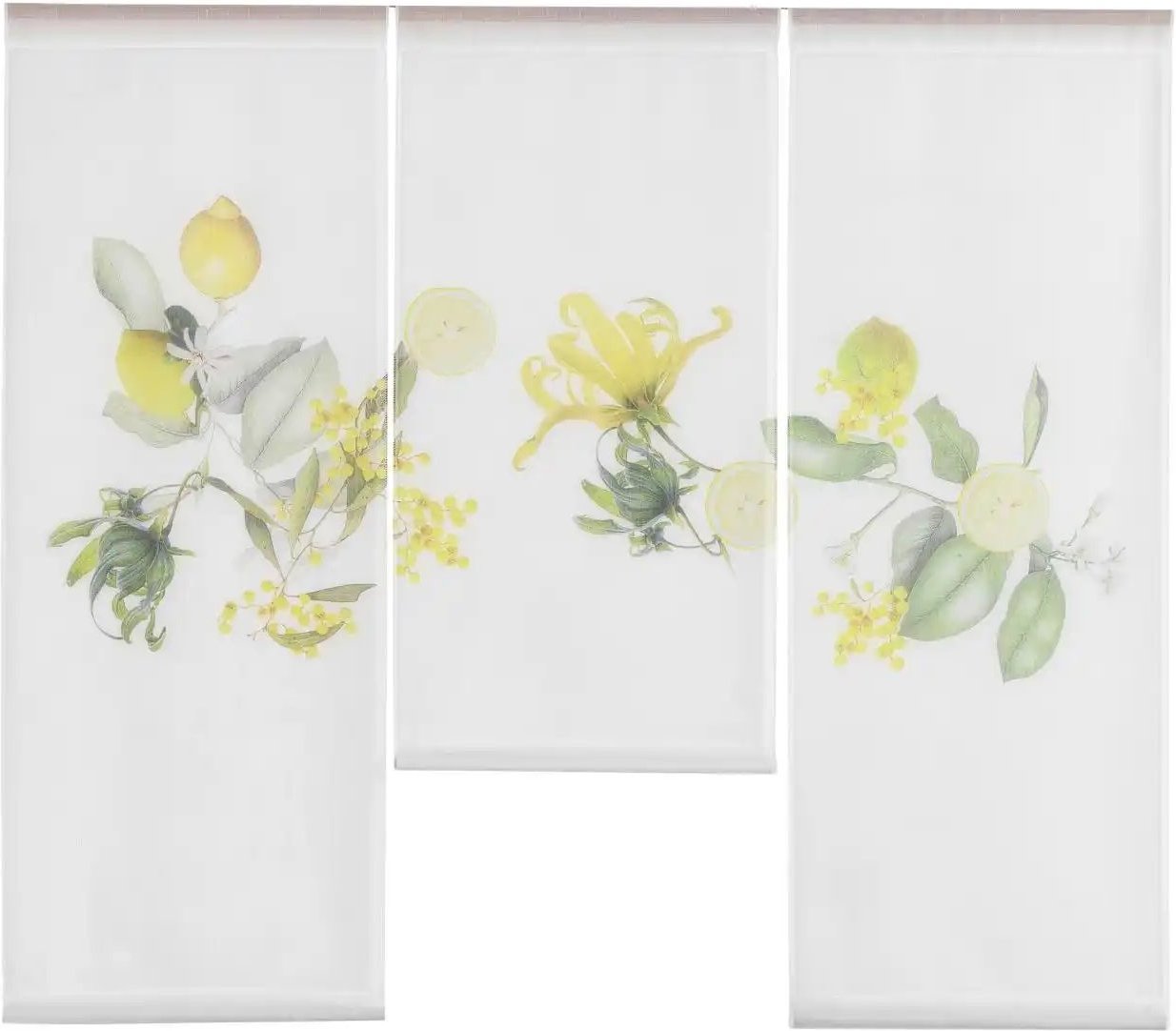 Schiebevorhang 3er-Set ¦ gelb Gardinen & Rollos > Gardinen & Vorhänge > Schiebegardinen - Höffner
