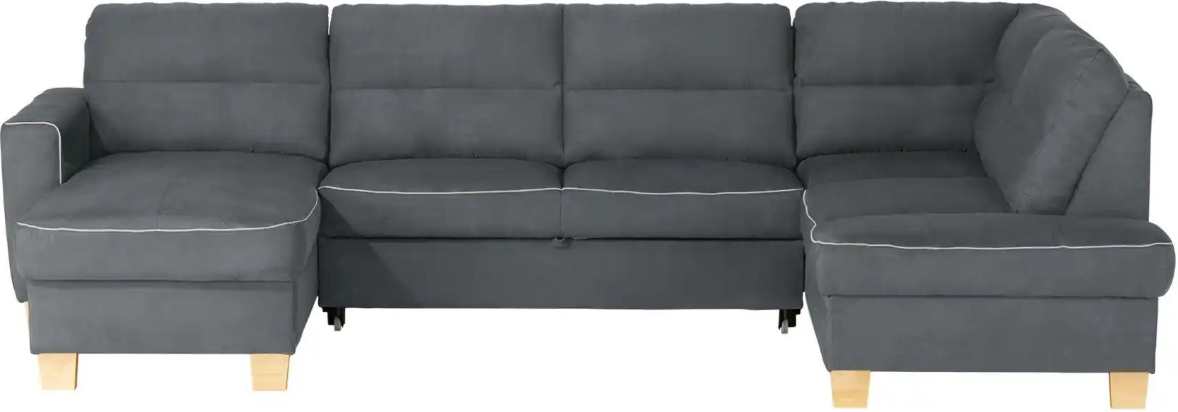 uno Wohnlandschaft mit Schlaffunktion Vito ¦ grau ¦ Maße (cm): B: 309 H: 87 T: 190.0 Polstermöbel > Sofas > Schlafsofas...