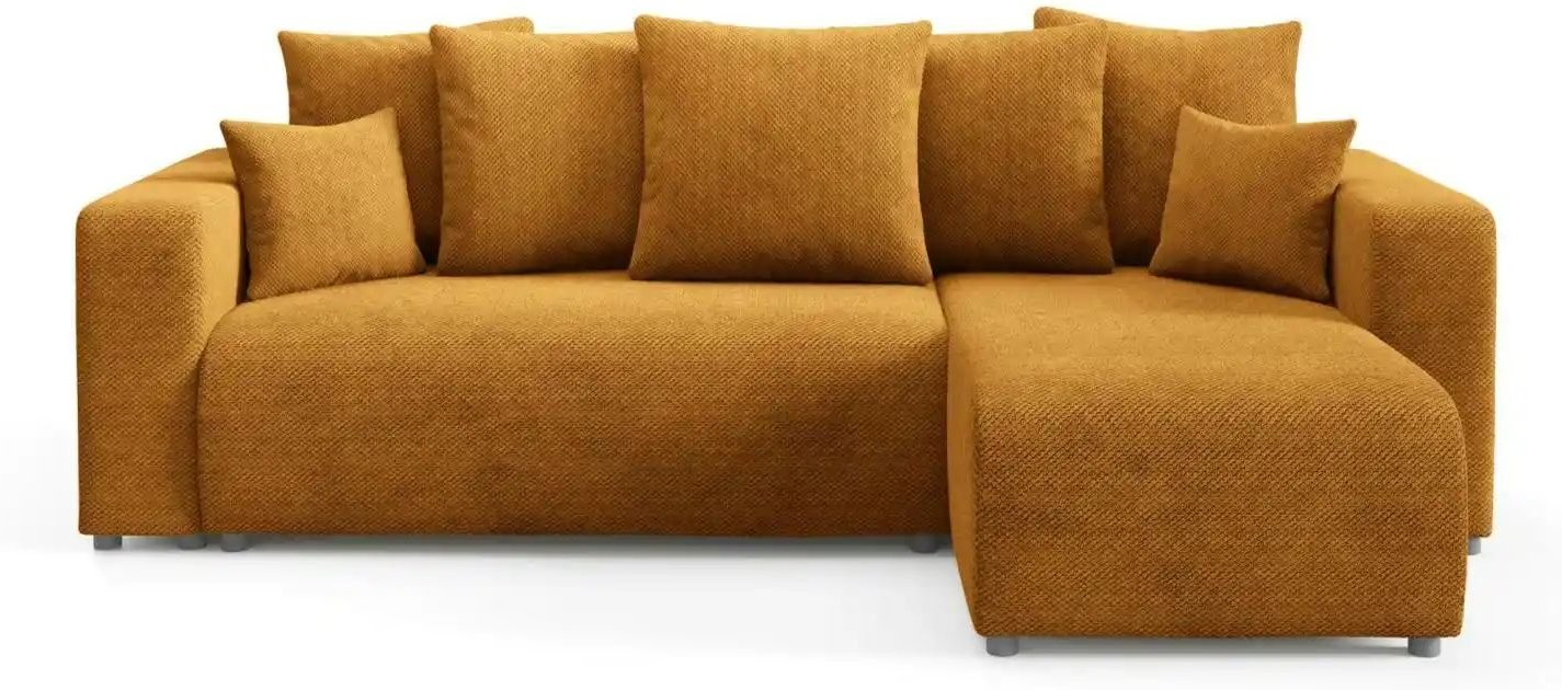 Thumbnail - Ecksofa mit Schlaffunktion Evora ¦ gelb ¦ Maße (cm): B: 247 H: 88 Polstermöbel > Sofas > Ecksofas - Höffner