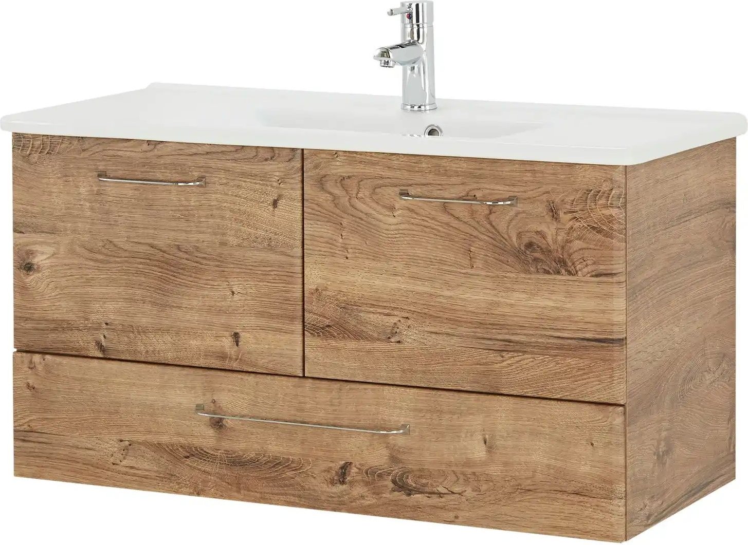 smart Waschtischunterschrank Onda ¦ holzfarben ¦ Maße (cm): B: 96 H: 51 T: 44.0 Schränke > Badschränke > Waschbecken-un...