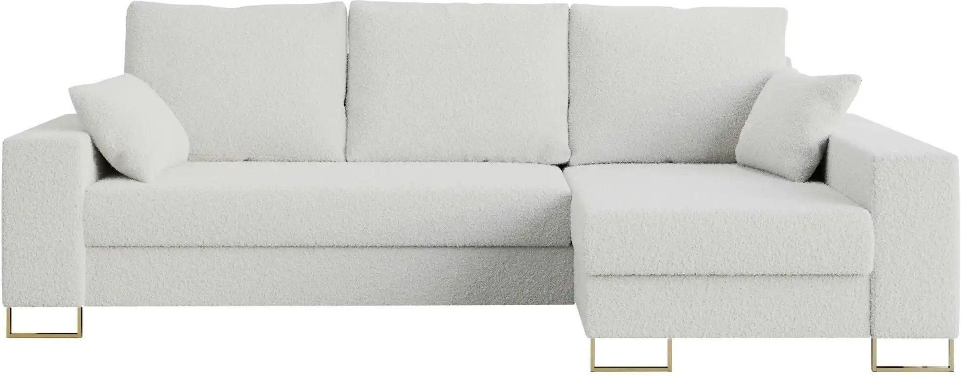 Ecksofa mit Schlaffunktion Dorain ¦ weiß ¦ Maße (cm): B: 242 H: 85 Polstermöbel > Sofas > Ecksofas - Höffner