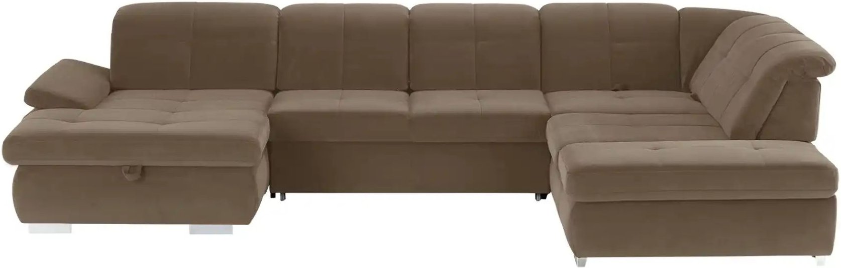 Lounge Collection Wohnlandschaft Mikrofaser Affair ¦ braun ¦ Maße (cm): B: 371 H: 100 T: 260.0 Polstermöbel > Sofas > W...