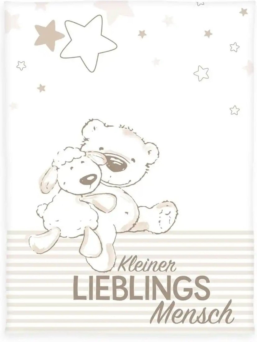 Herding Kuscheldecke Kleiner Lieblingsmensch ¦ mehrfarbig ¦ Synthetik ¦ Maße (cm): B: 75 H: 1 Baby > Baby Textilien > B...