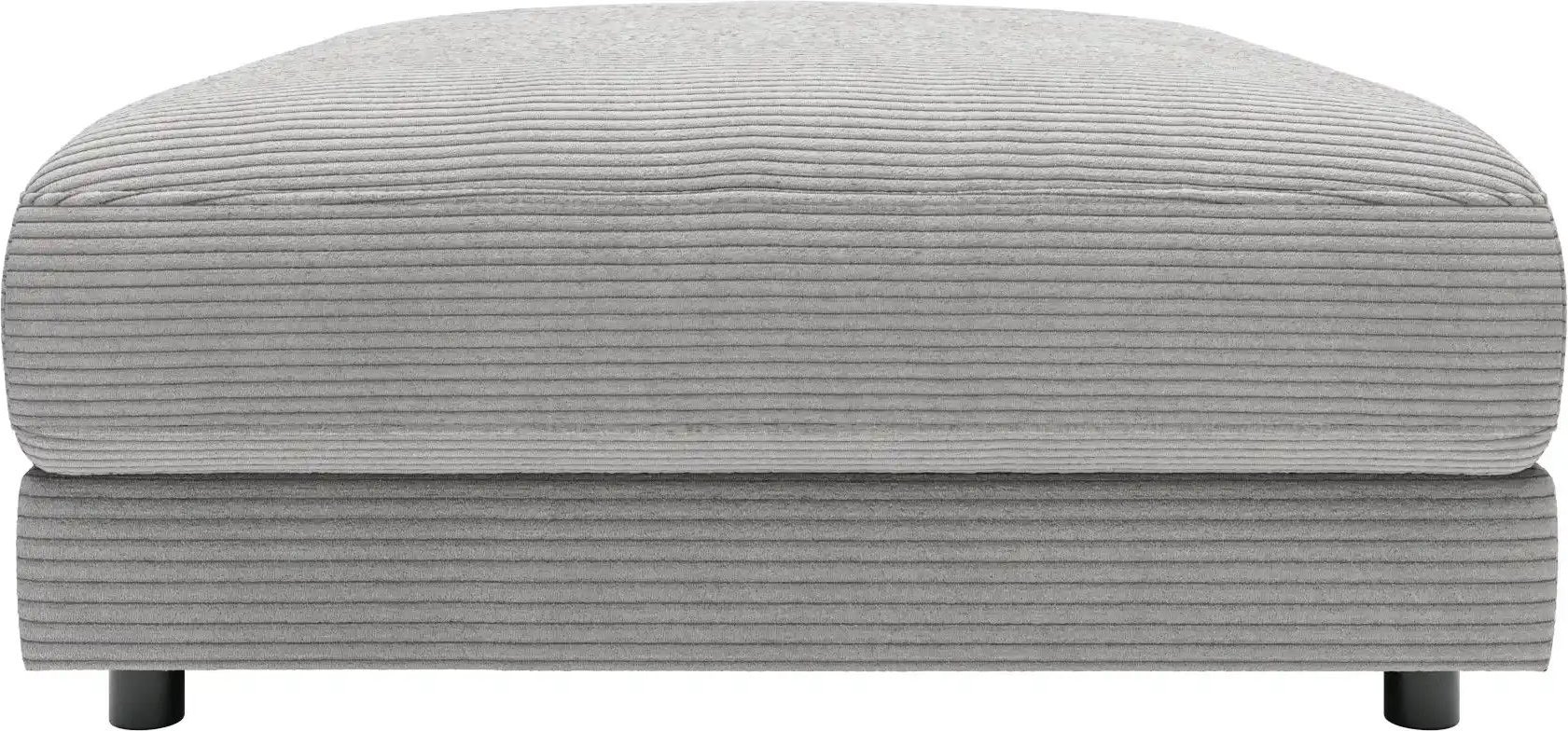 Thumbnail - Jette Home Element Hocker in Cord Sila ¦ grau ¦ Maße (cm): B: 100 H: 43 T: 127.0 Polstermöbel > Sofas > Modulsofas - Höf...