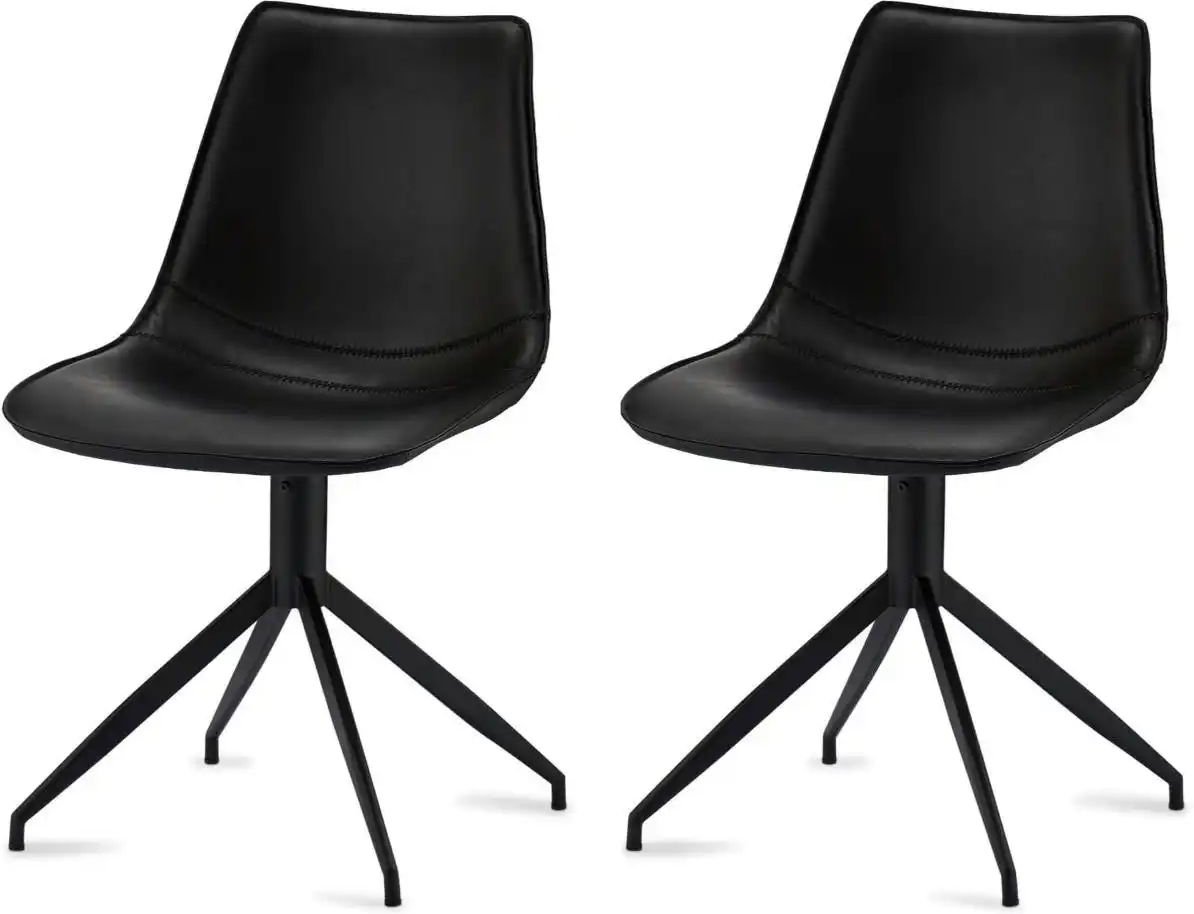Furnhouse Esszimmerstuhl 2er-Set Isabel ¦ schwarz ¦ Maße (cm): B: 47 H: 84 Stühle > Polsterstühle - Höffner