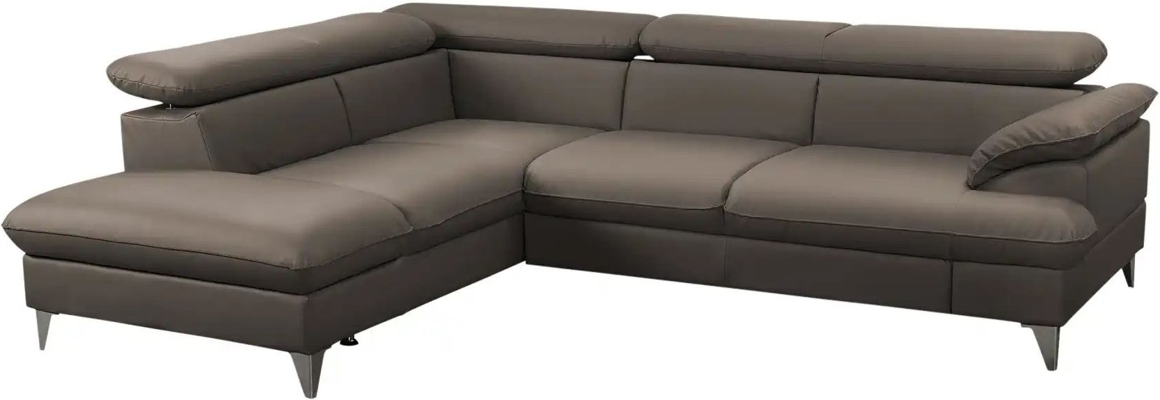 uno Ecksofa aus Kunstleder David ¦ braun ¦ Maße (cm): B: 208 H: 74 T: 256.0 Polstermöbel > Sofas > Ecksofas - Höffner
