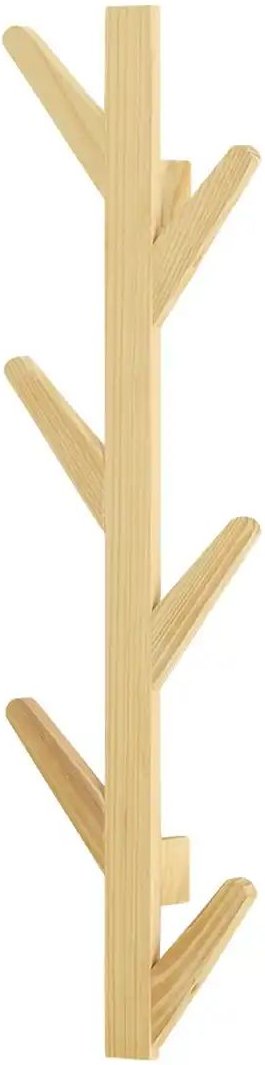 Garderobenleiste Malo ¦ holzfarben ¦ Massivholz ¦ Maße (cm): B: 22 H: 78 T: 6.3 Garderoben & Kleiderstangen > Hakenleis...