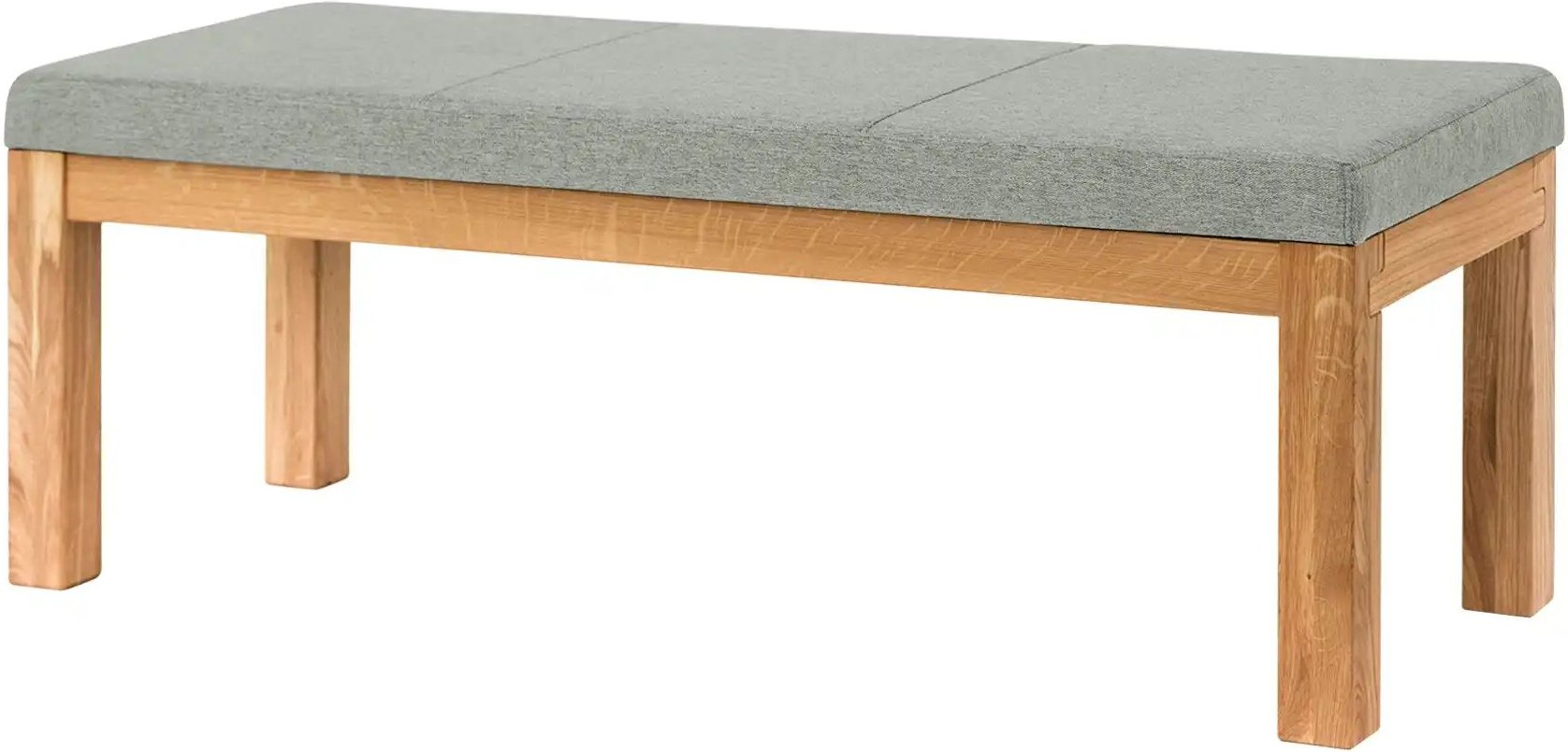 Woodford Polster-Sitzbank massiv Melia ¦ grau ¦ Maße (cm): B: 150 H: 49 T: 50.0 Bänke > Einzelbänke - Höffner