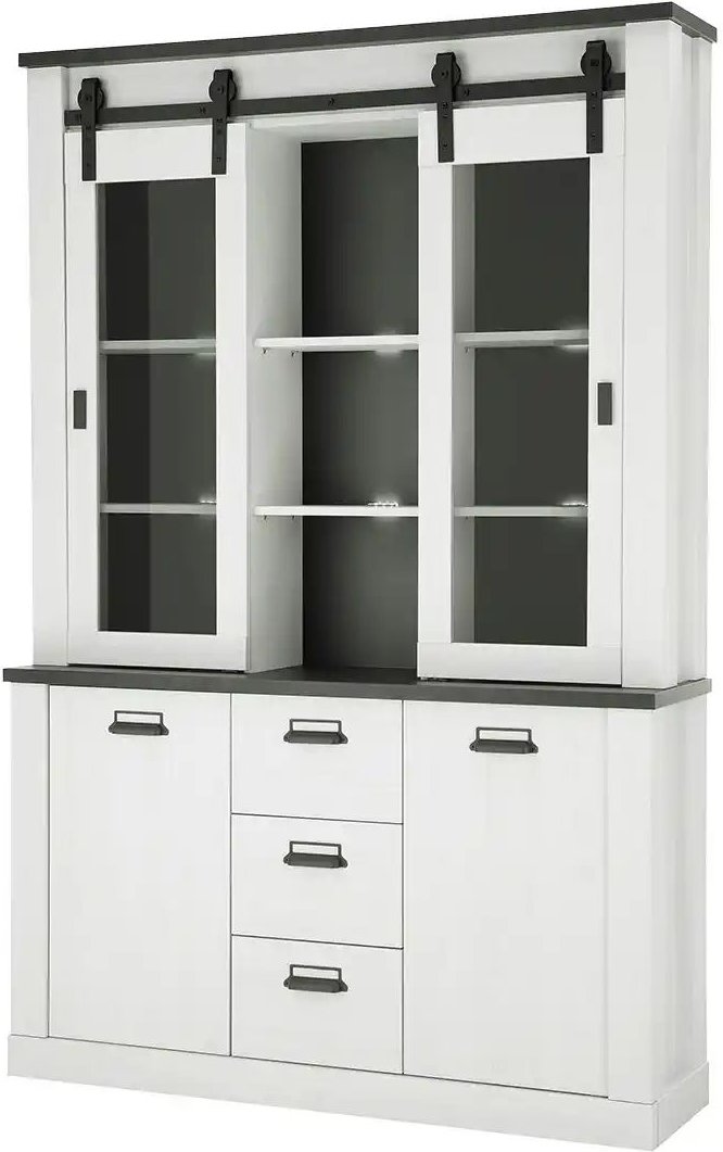 Buffet Sintra ¦ weiß ¦ Maße (cm): B: 132 H: 200 T: 37.0 Schränke > Buffets - Höffner