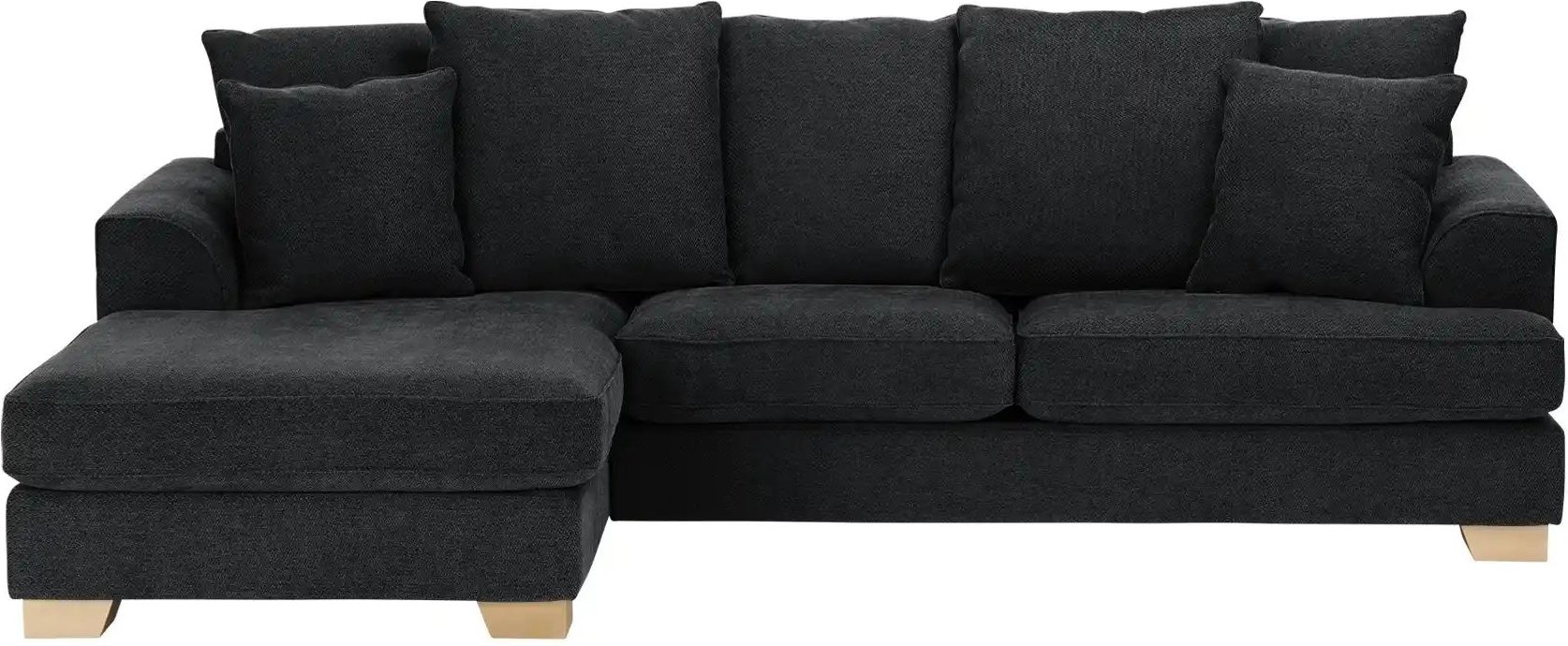 SOHO Ecksofa Franka ¦ schwarz ¦ Maße (cm): B: 268 H: 87 T: 161.0 Polstermöbel > Sofas > 3-Sitzer - Höffner