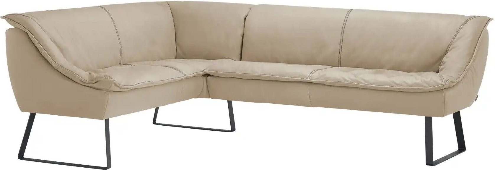 KOINOR Eckbank Leder Alino ¦ beige ¦ Maße (cm): B: 243 H: 89 T: 192.0 Bänke > Eckbänke - Höffner