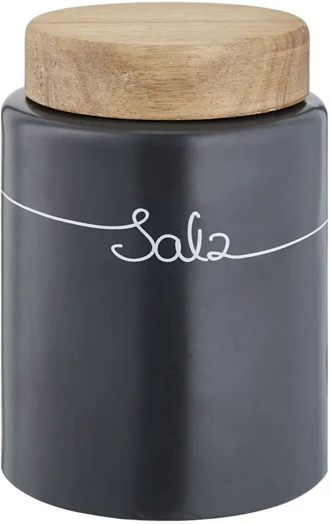 KHG Aufbewahrungsdose Salz ¦ grau ¦ Maße (cm): H: 16 Ø: 11.5 Küchenzubehör & Helfer > Küchenhelfer - Höffner