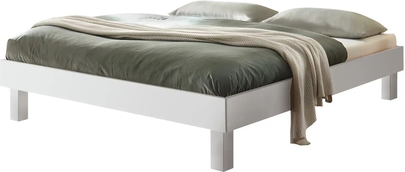 HASENA Massivholzbett Rapallo ¦ weiß ¦ Maße (cm): B: 186 Betten > Bettgestelle - Höffner