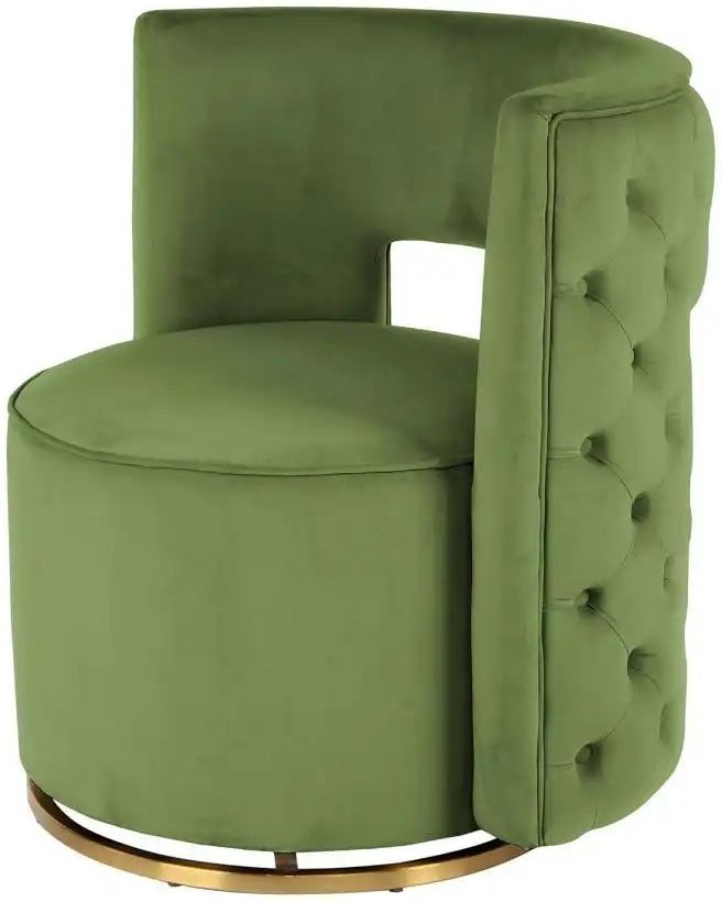 Kayoom Sessel Beverly ¦ grün ¦ Maße (cm): B: 74 H: 77,5 Polstermöbel > Sessel > Drehsessel - Höffner