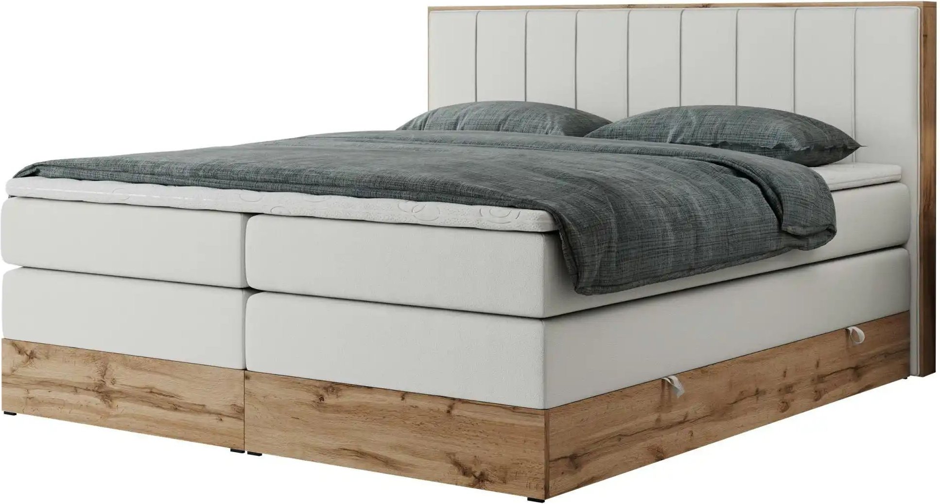 Thumbnail - Boxspringbett mit Bettkasten Bellissimo King ¦ weiß ¦ Maße (cm): B: 168 H: 115 Betten > Boxspringbetten - Höffner
