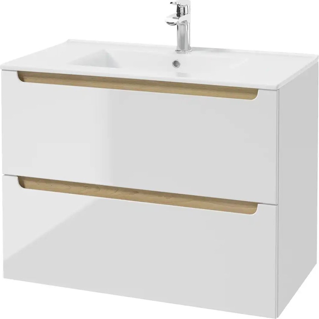 Waschtischkombination Steller See ¦ weiß ¦ Maße (cm): B: 80 H: 60 T: 45.0 Schränke > Badschränke > Waschbecken-untersch...