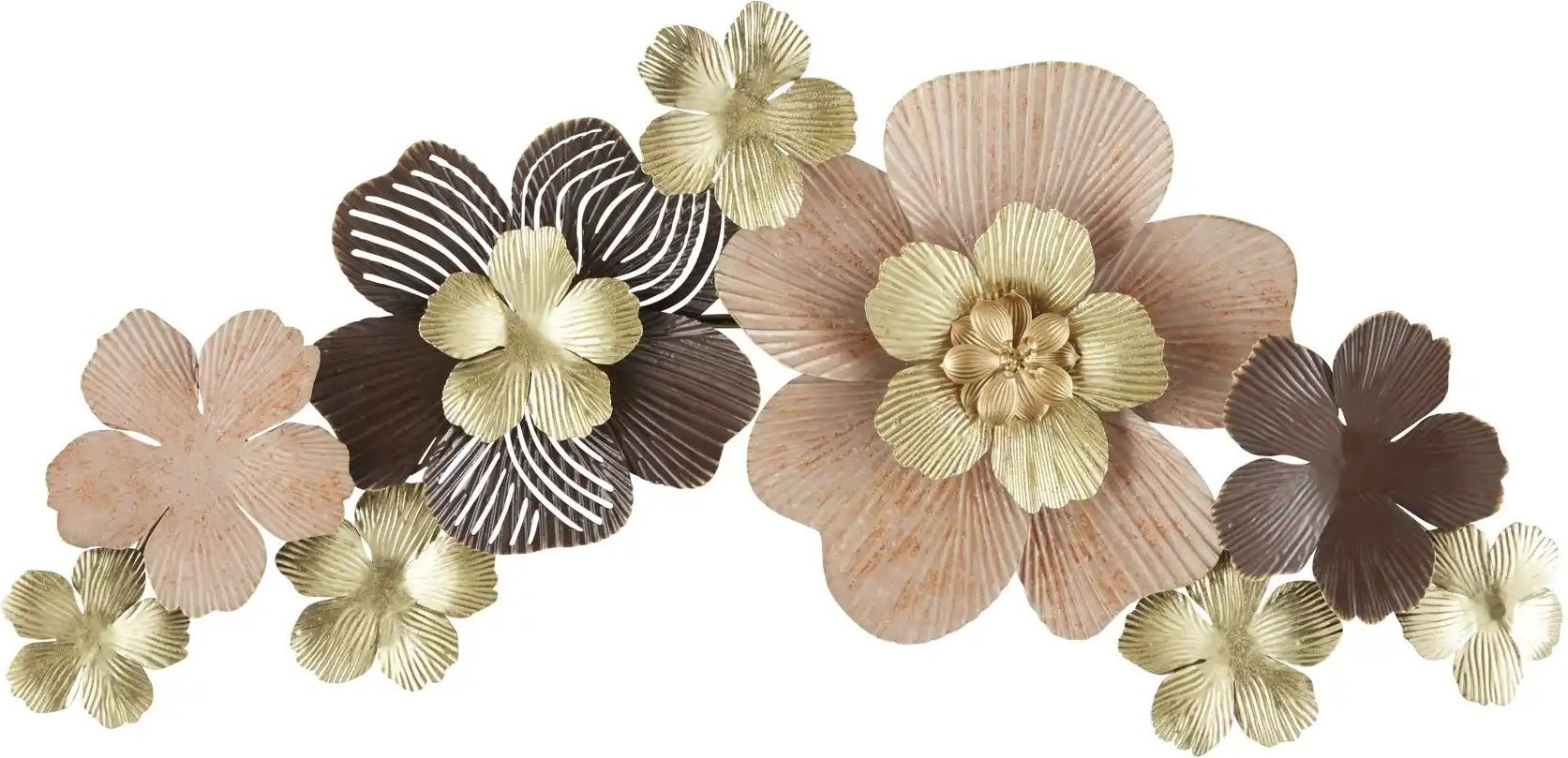 Thumbnail - HOME STORY Wandobjekt Blumen ¦ mehrfarbig ¦ Metall ¦ Maße (cm): B: 88,9 H: 42,5 T: 6.4 Accessoires > Dekoartikel - Höf...