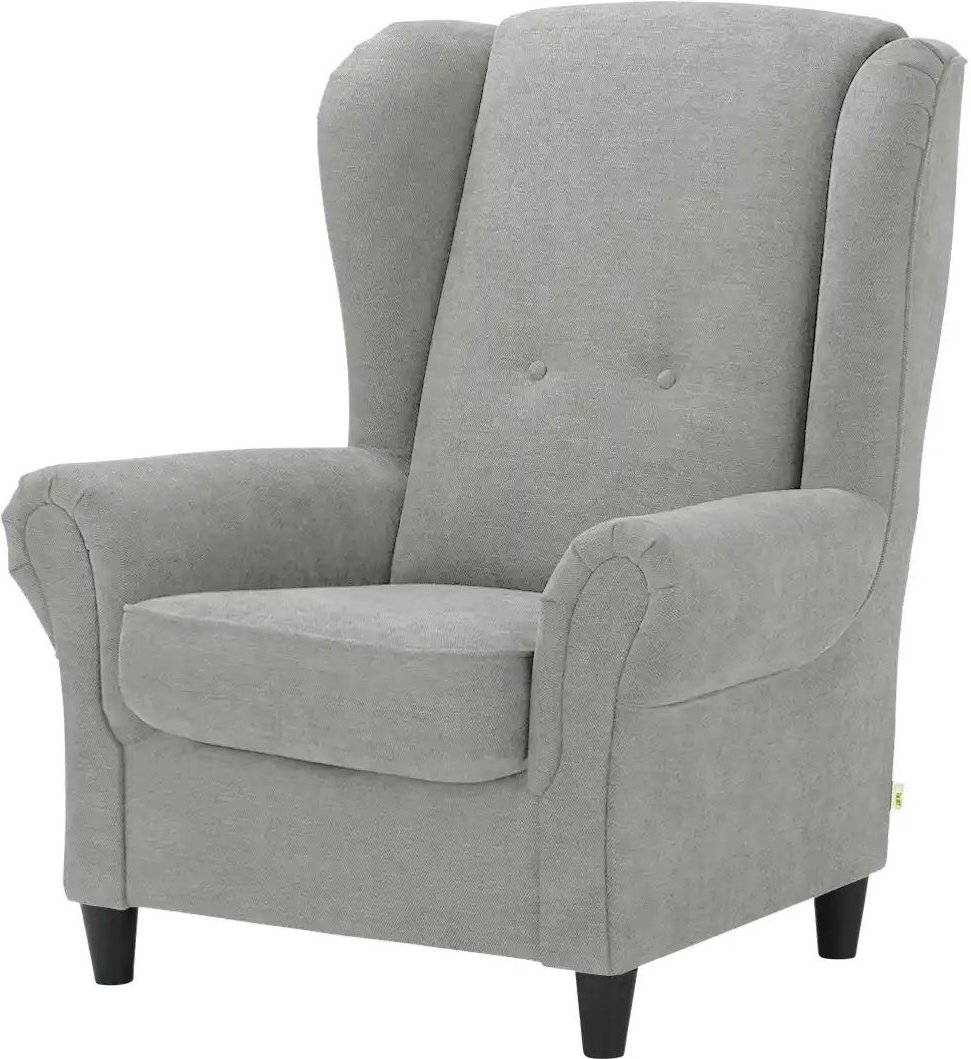 Sessel Kivana ¦ grau ¦ Maße (cm): B: 94 H: 112 T: 94.0 Polstermöbel > Sessel > Ohrensessel - Höffner