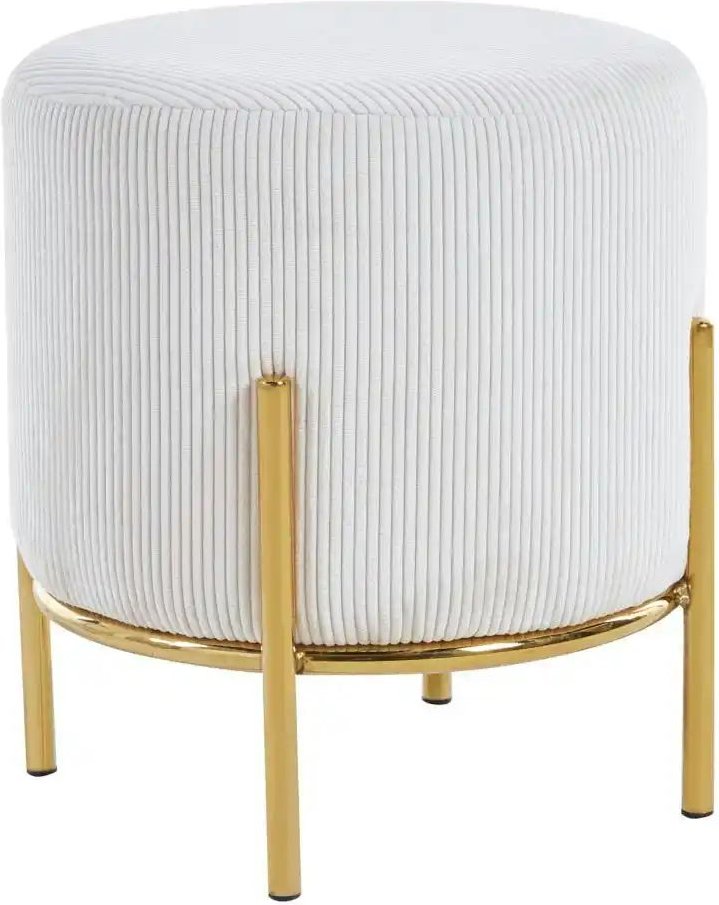 Hocker aus Cord Dejan ¦ beige Ø: 35 Polstermöbel > Hocker - Höffner