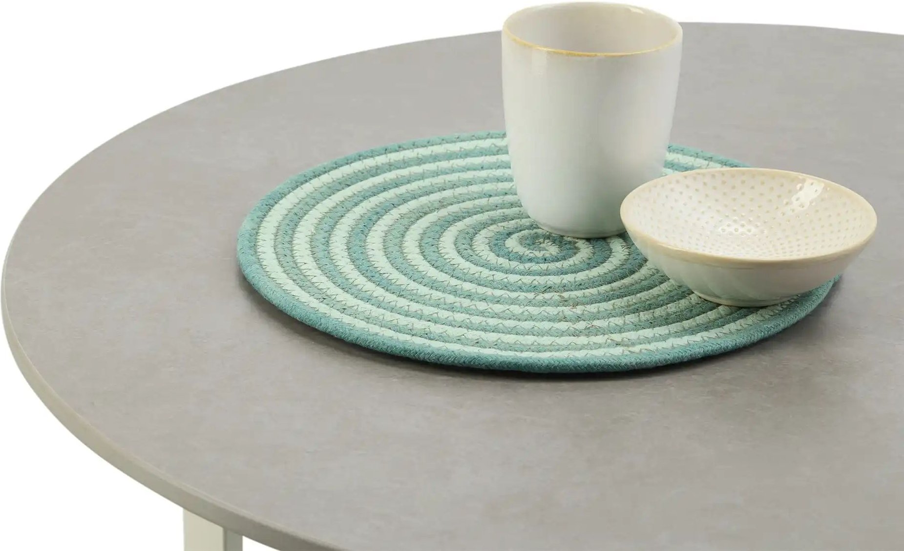 HOME STORY Platzset ¦ türkis/petrol ¦ 100% Baumwolle ¦ Maße (cm): H: 0,7 Ø: 28 Tischwäsche & Küchentextilien > Platzs...