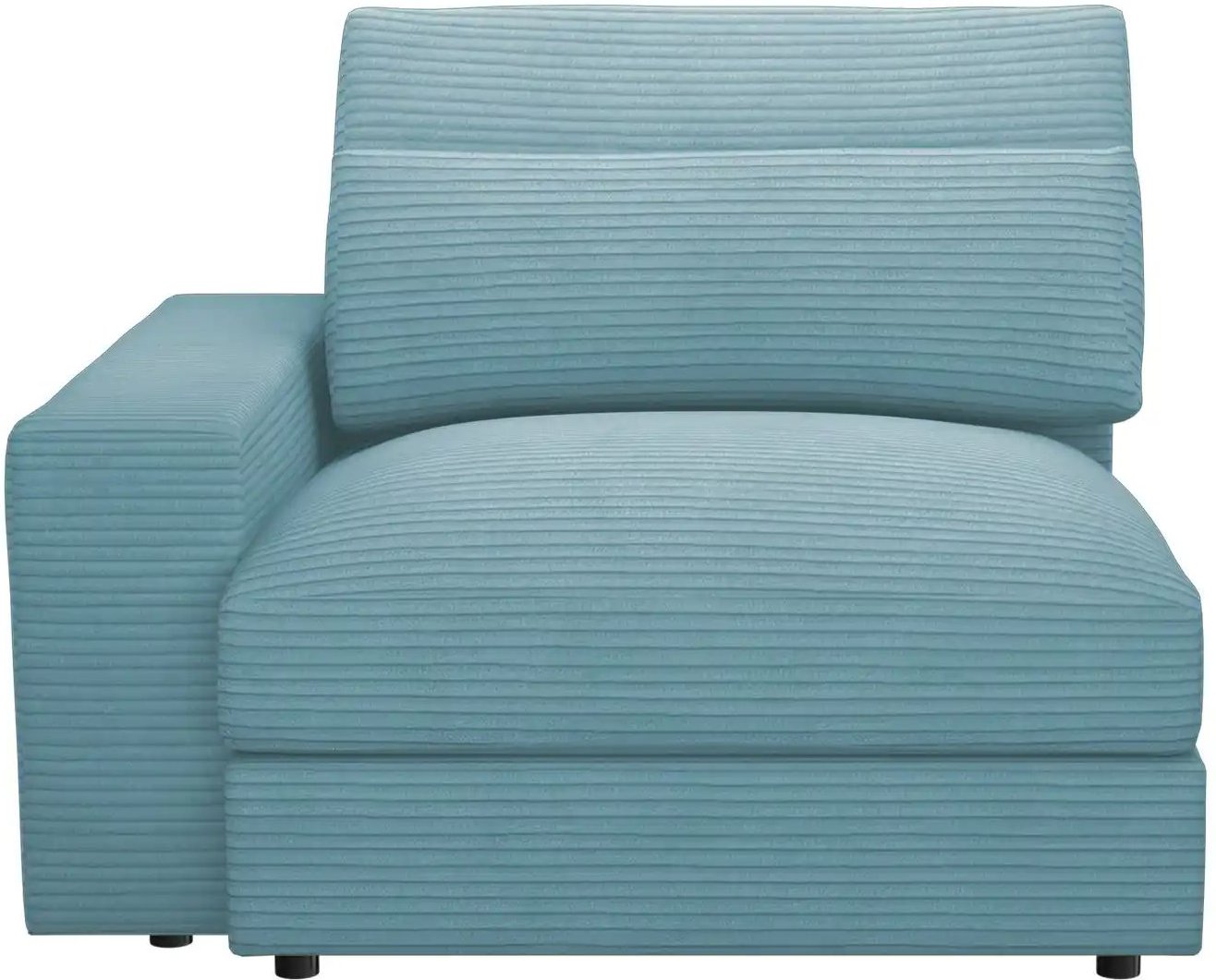 Element Einsitzer Armlehne links Branna ¦ türkis/petrol ¦ Maße (cm): B: 116 H: 88 T: 120.0 Polstermöbel > Sofas > Moduls...