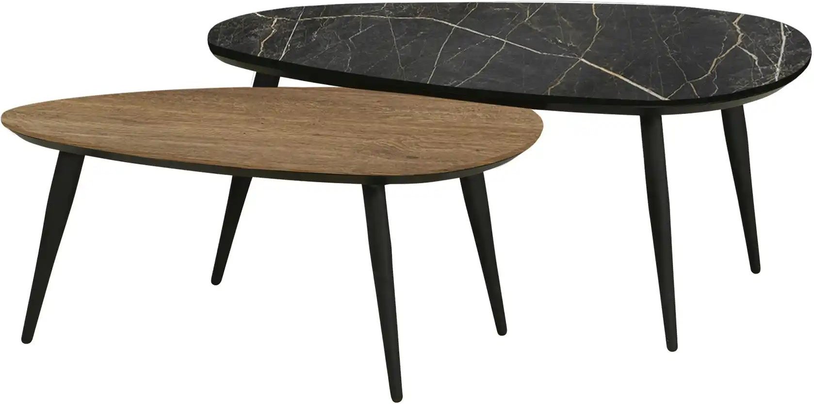 uno Couchtisch 2er Set XL Dortmund ¦ holzfarben ¦ Maße (cm): B: 75 H: 45 Tische > Couchtische > Couchtische andere Forme...