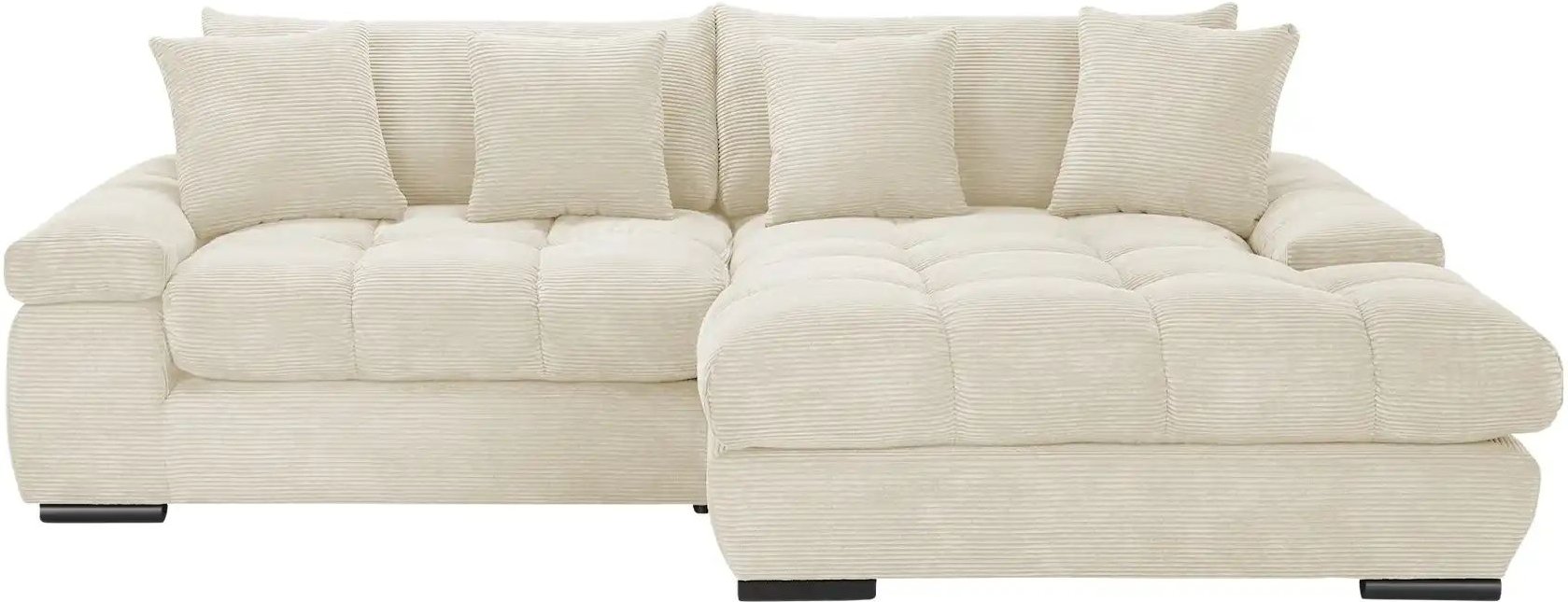 bobb Ecksofa mit trendigem Cordbezug Hella ¦ creme ¦ Maße (cm): B: 303 H: 96 T: 203.0 Polstermöbel > Sofas > 3-Sitzer - ...
