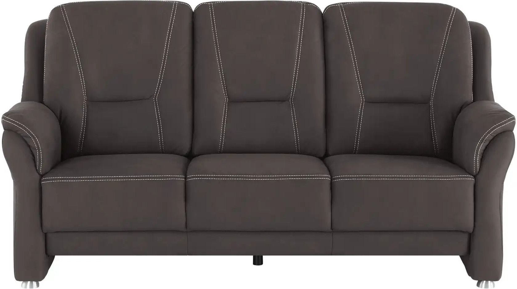 meinSofa Sofa 3-sitzig aus Mikrofaser Wilma ¦ braun ¦ Maße (cm): B: 198 H: 97 T: 89.0 Polstermöbel > Sofas > 3-Sitzer - ...