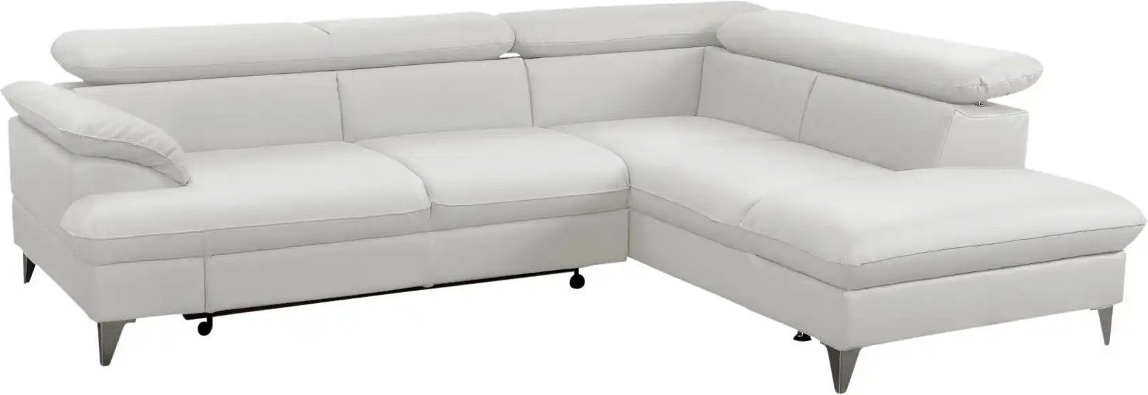 uno Ecksofa aus Kunstleder David ¦ grau ¦ Maße (cm): B: 256 H: 74 T: 208.0 Polstermöbel > Sofas > Ecksofas - Höffner
