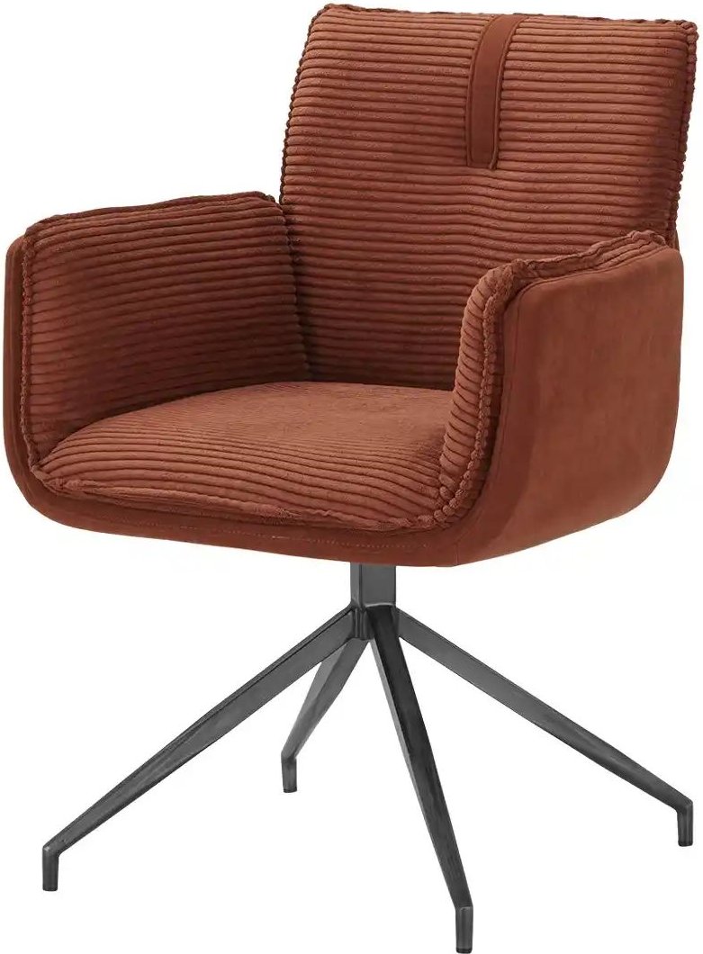 uno Esszimmerstuhl drehbar Gloria ¦ orange ¦ Maße (cm): B: 62,5 H: 85,2 T: 63.5 Stühle > Esszimmerstühle > Esszimmerstüh...